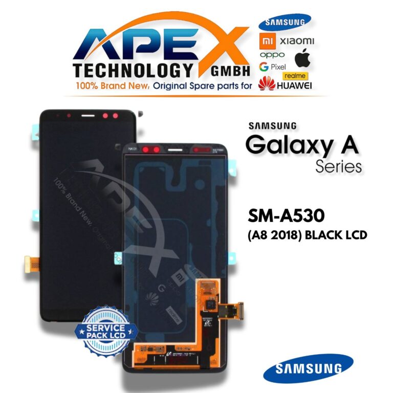 Samsung Galaxy A8 (SM-A530) Pantalla LCD - Negro (Service Pack) – GH97-21406A