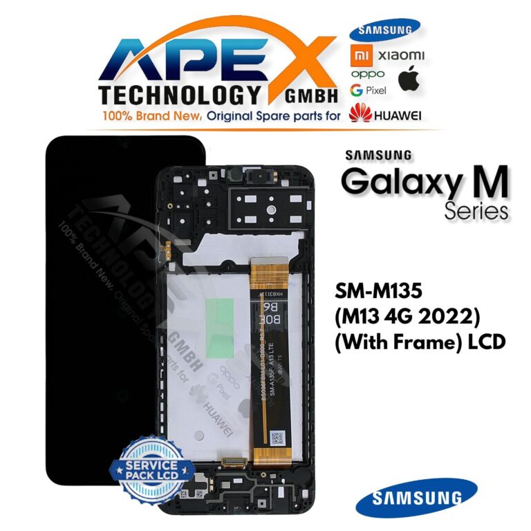 Samsung Galaxy M13 4G (SM-M135) Pantalla LCD - (con marco) (Service Pack) – GH82-29132A
