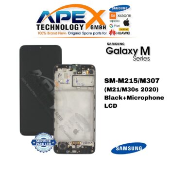 Samsung Galaxy M21/M30s (SM-M215/M307) Pantalla LCD - Negro + Microphone (Service Pack) – GH82-22509A