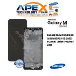 Samsung Galaxy M23/M33/F23 5G (SM-M236/M336/E236) LCD-Display - Schwarz (mit Rahmen) (Service Pack) – GH82-28487A