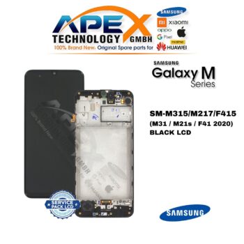 Samsung Galaxy M31 / M21s / F41 (SM-M315/M217/F415) Ecrã LCD - Preto (Service Pack) – GH82-22631A