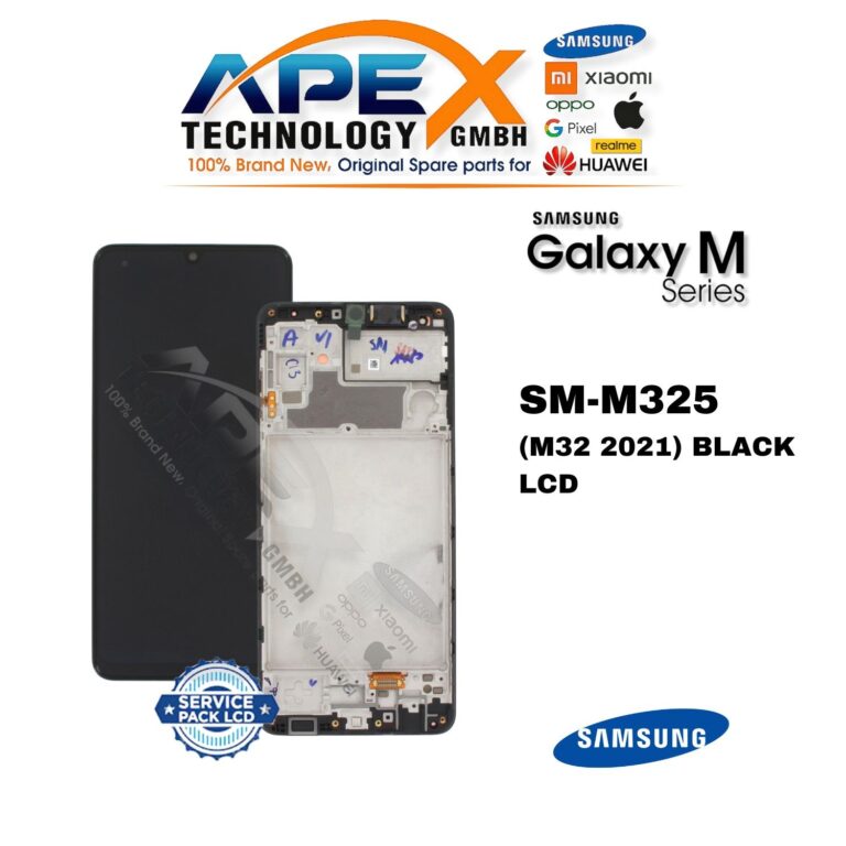 Samsung Galaxy M32 (SM-M325) Pantalla LCD - Negro (Service Pack) – GH82-26193A