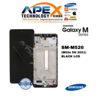 Samsung Galaxy M52s 5G (SM-M526) Ecrã LCD - Preto (Service Pack) – GH82-27091A