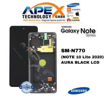 Samsung Galaxy NOTE 10 Lite (SM-N770) LCD Screen Display - Aura Black (Service Pack) – GH82-22055A