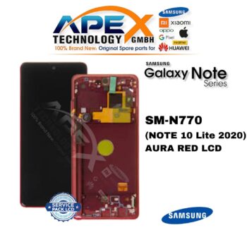 Samsung Galaxy NOTE 10 Lite (SM-N770) LCD Screen Display - Aura Red (Service Pack) – GH82-22055C