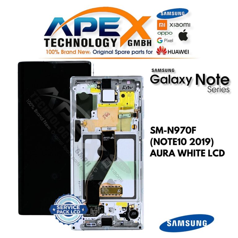 Samsung Galaxy NOTE10 (SM-N970F) Pantalla LCD - Aura White (Service Pack) – GH82-20817B
