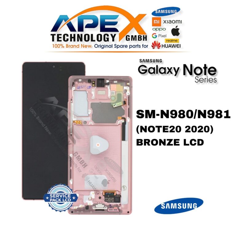 Samsung Galaxy NOTE20 (SM-N980/N981) Écran LCD - Bronze (Service Pack) – GH82-23495B