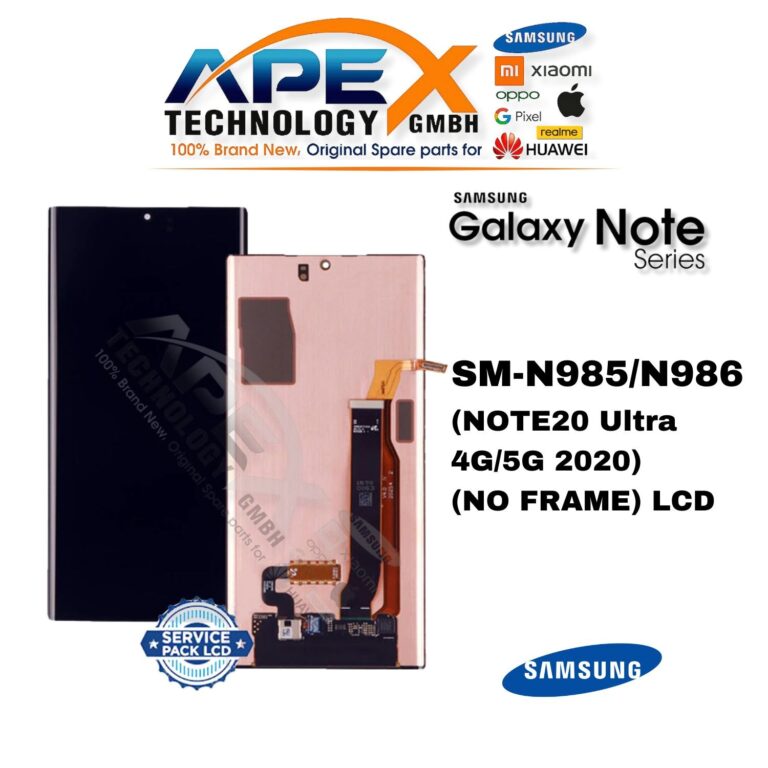Samsung Galaxy NOTE20 Ultra 4G/5G (SM-N985/N986) LCD-Display - (ohne Rahmen) (Service Pack) – GH96-13555A