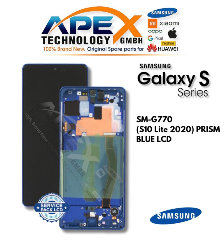 Samsung Galaxy S10 Lite (SM-G770) Pantalla LCD - Prism Blue (Service Pack) – GH82-21672C