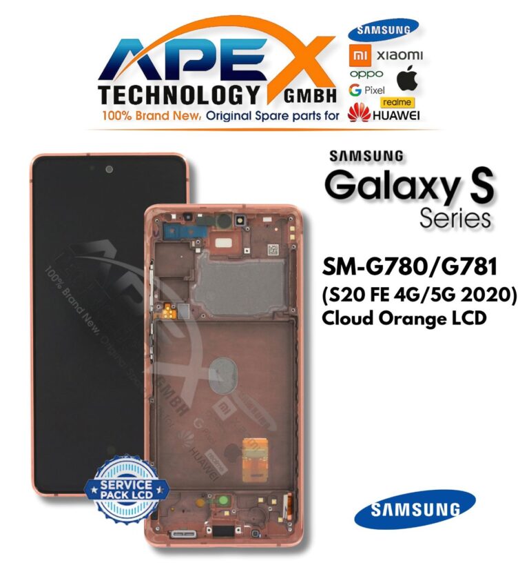 Samsung Galaxy S20 FE 4G/5G (SM-G780/G781) Pantalla LCD - Cloud Orange (Service Pack) – GH82-24220F
