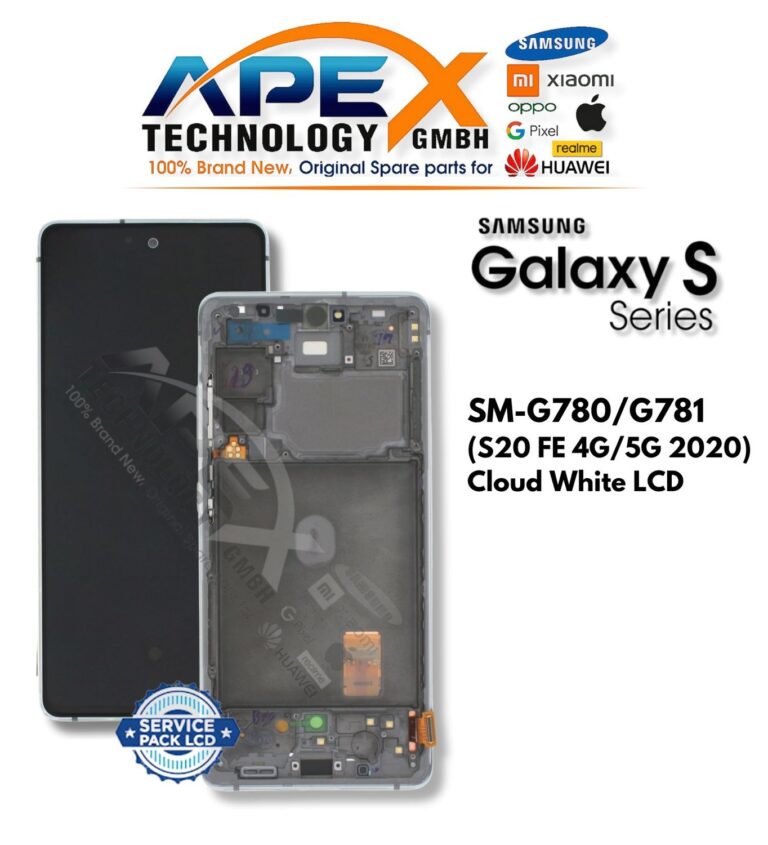 Samsung Galaxy S20 FE 4G/5G (SM-G780/G781) Display LCD - Cloud White (Service Pack) – GH82-24220B