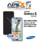 Samsung Galaxy S20 plus 4G/5G (SM-G985/G986) Écran LCD - Blue Cloud (sans caméra) (Reconditionné) – GH82-31441D