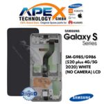 Samsung Galaxy S20 plus 4G/5G (SM-G985/G986) Écran LCD - Blanc (sans caméra) (Service Pack) – GH82-31441B