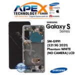 Samsung Galaxy S21 5G (SM-G991) Écran LCD - Phantom White (sans caméra) (Service Pack) – GH82-27255C