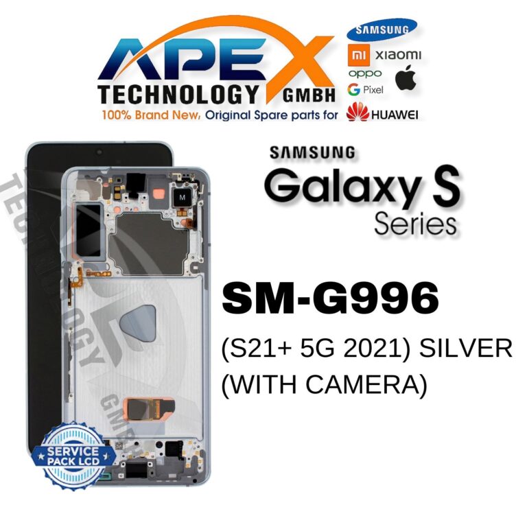 Samsung Galaxy S21+ 5G (SM-G996) LCD-Display - Phantom Silver (mit Kamera) (Service Pack) – GH82-24554C