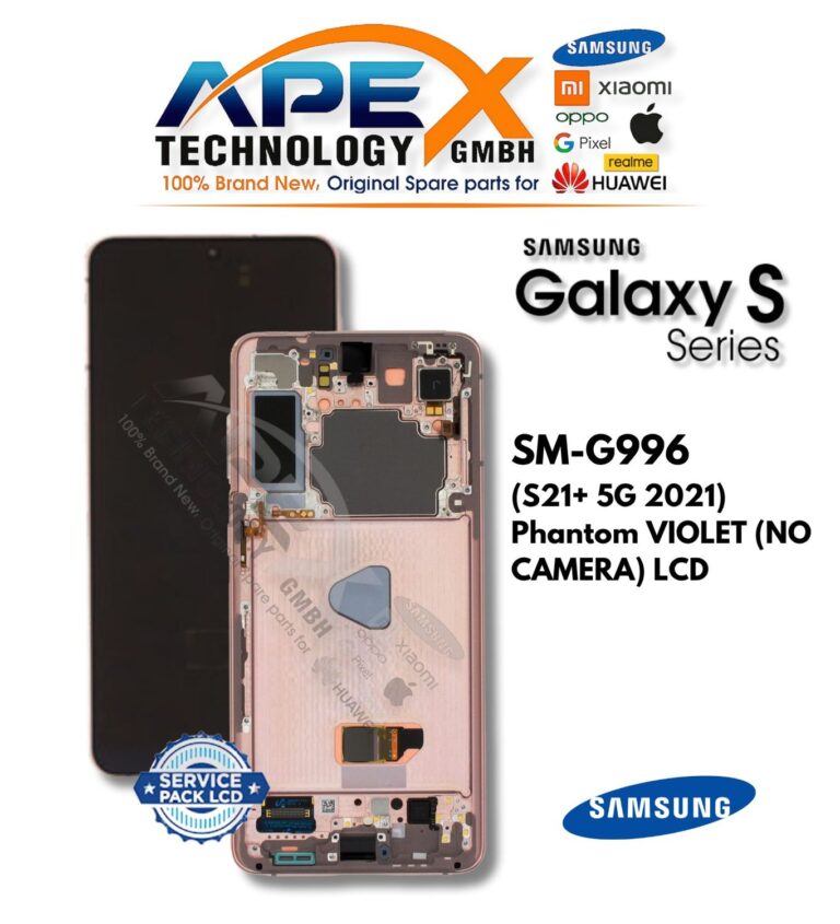 Samsung Galaxy S21+ 5G (SM-G996) Pantalla LCD - Phantom Violet (sin cámara) (Service Pack) – GH82-27268B