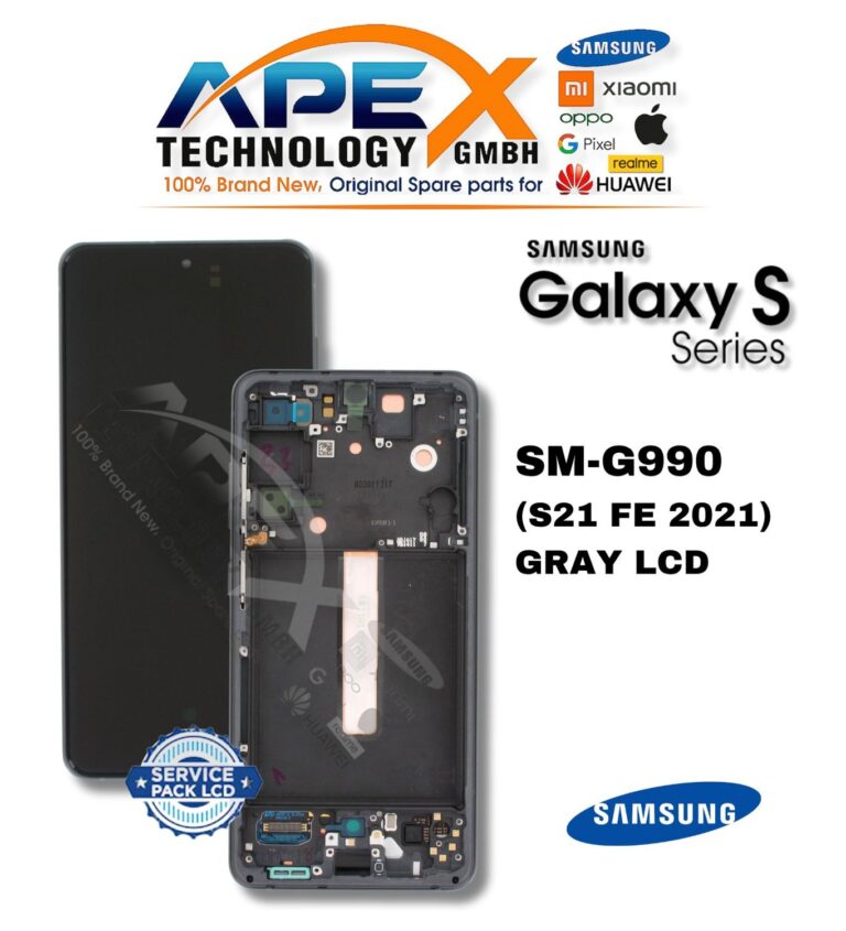 Samsung Galaxy S21 FE (SM-G990) Écran LCD - Gris (Service Pack) – GH82-26414A