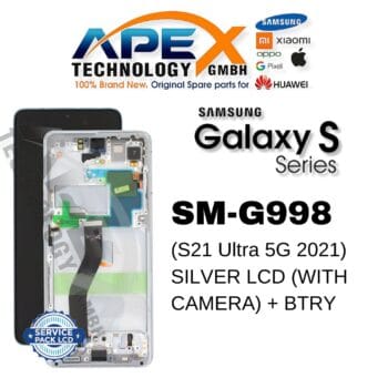 Samsung Galaxy S21 Ultra 5G (SM-G998) Ecrã LCD - Phantom Silver (Service Pack) – GH82-24589B