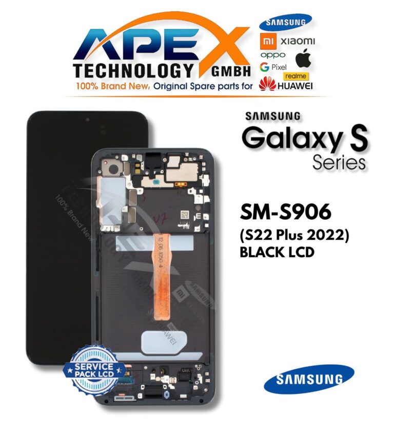 Samsung Galaxy S22 Plus (SM-S906) LCD-Display - Schwarz (Service Pack) – GH82-27500A