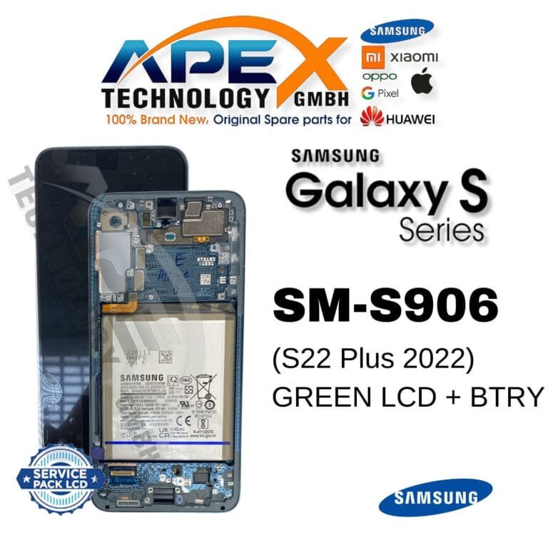 Samsung Galaxy S22 Plus (SM-S906) LCD Screen Display - Green (Service Pack) – GH82-27499C