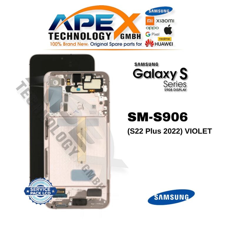 Samsung Galaxy S22 Plus (SM-S906) Pantalla LCD - Violeta (Service Pack) – GH82-27500F