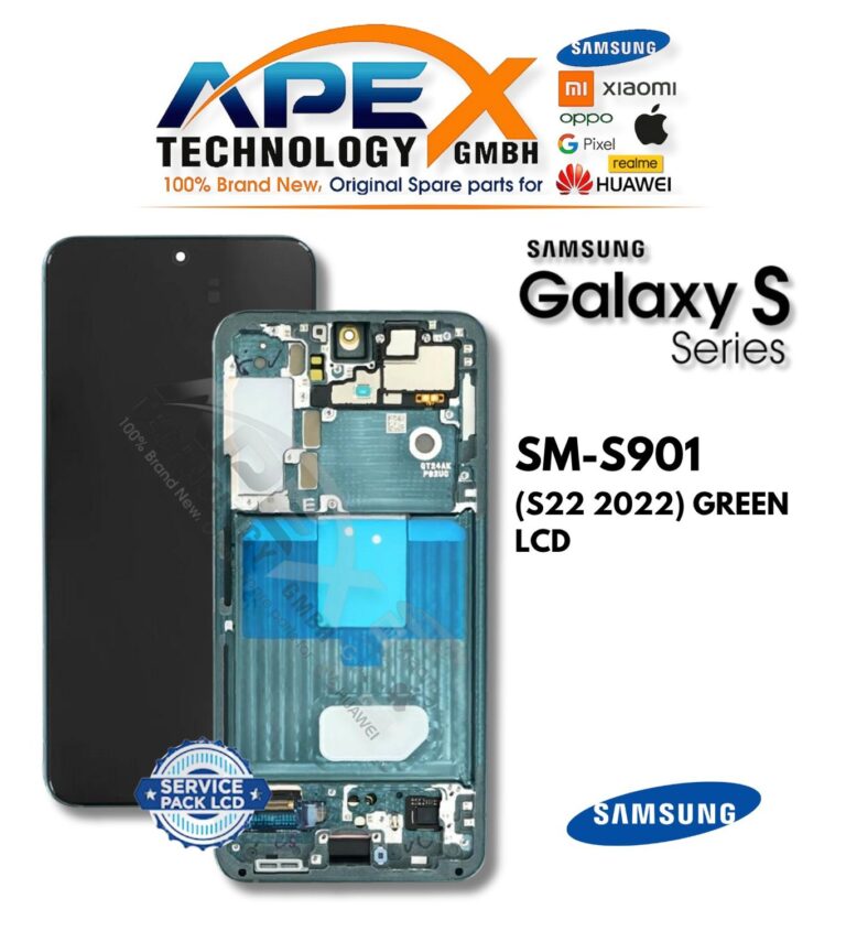 Samsung Galaxy S22 (SM-S901) Pantalla LCD - Verde (Service Pack) – GH82-27520C