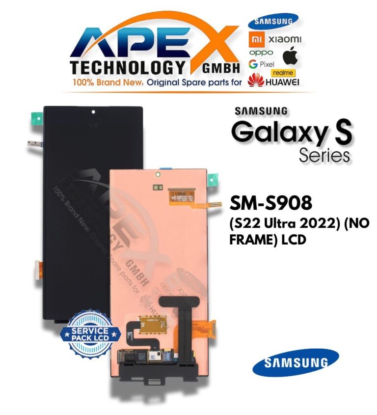 Samsung Galaxy S22 Ultra (SM-S908) LCD-Display - (ohne Rahmen) (Service Pack) – GH96-14788A