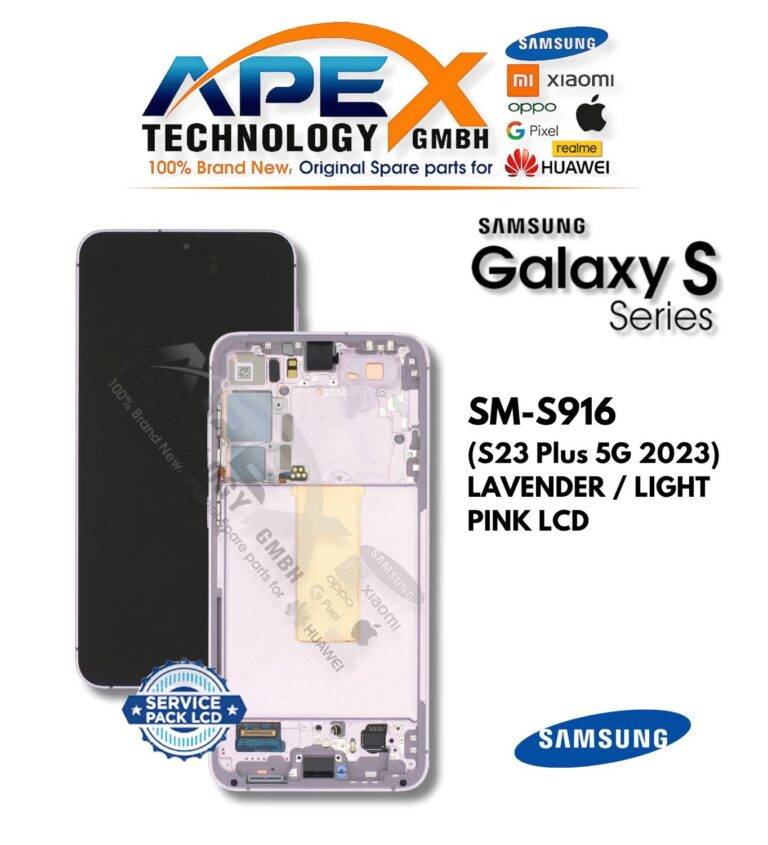 Samsung Galaxy S23 Plus 5G (SM-S916) Écran LCD - Lavender / Rose clair (Service Pack) – GH82-30476D