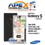 Samsung Galaxy S23 Ultra 5G (SM-S918) Ecrã LCD - Cream / Bege (Montado) – GH82-30465B