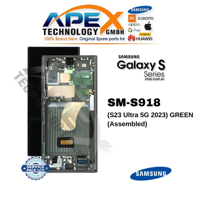 Samsung Galaxy S23 Ultra 5G (SM-S918) Ecrã LCD - Verde (Service Pack) – GH82-30465C