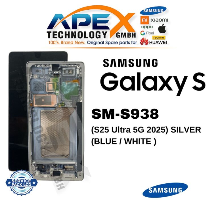 Samsung Galaxy S25 Ultra 5G (SM-S938) Ecrã LCD - Prateado (azul / Branco ) (Service Pack) – GH82-36387C