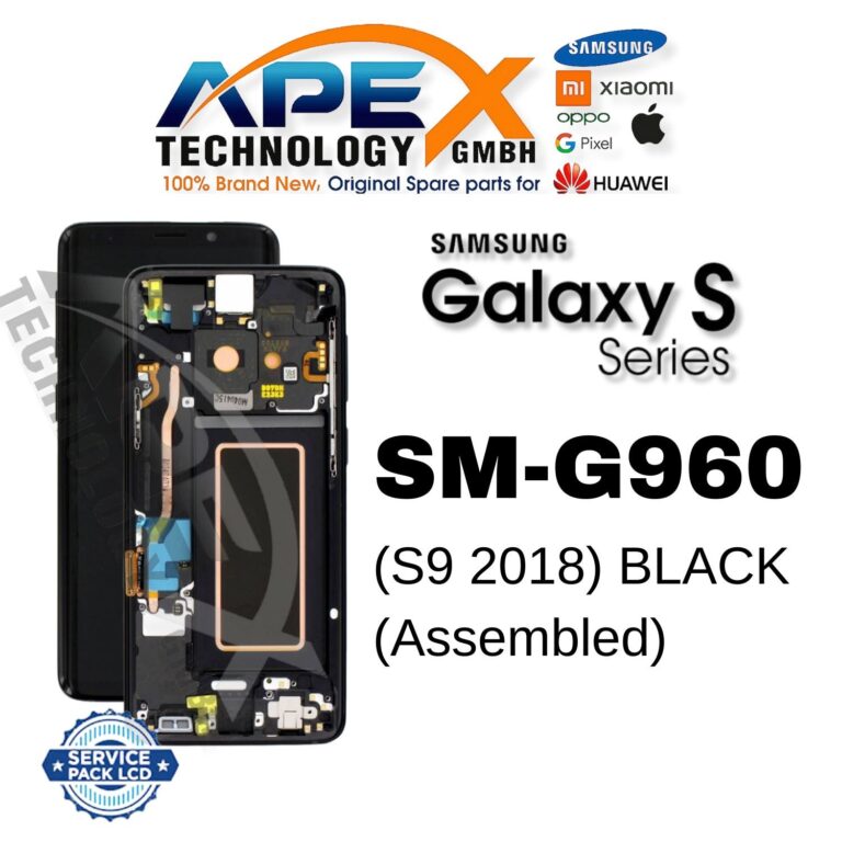 Samsung Galaxy S9 (SM-G960) Écran LCD - Noir (Service Pack) – GH97-21696A