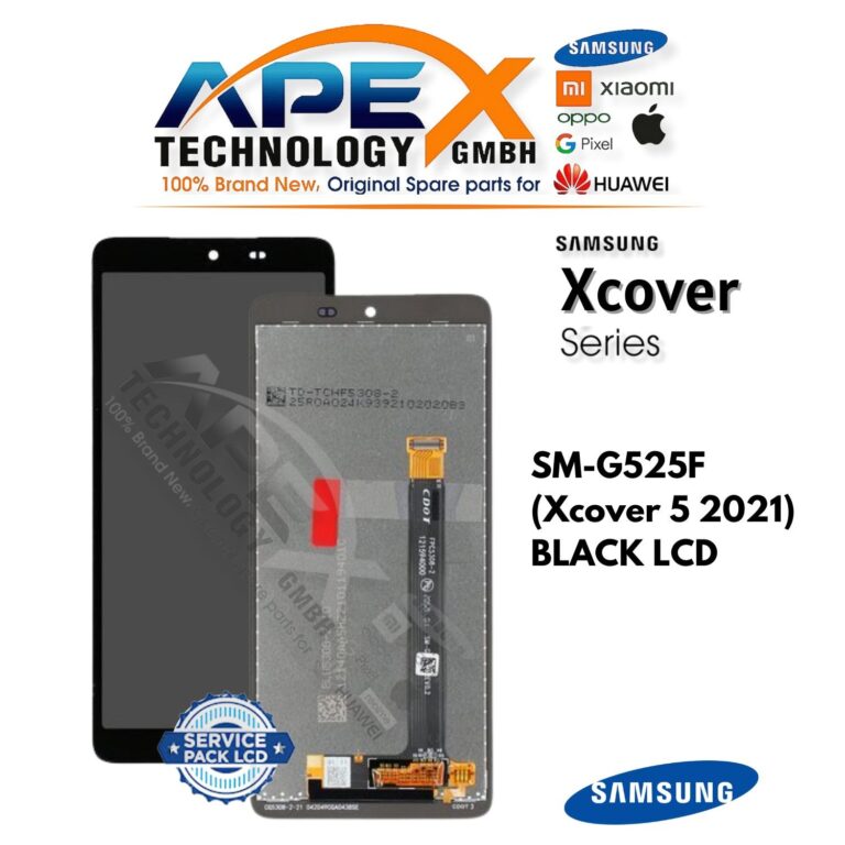 Samsung Galaxy Xcover 5 (SM-G525F) Écran LCD - Noir (Service Pack) – GH96-14254A