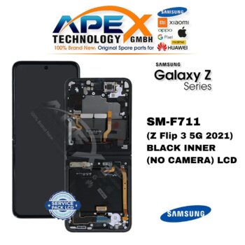 Samsung Galaxy Z Flip 3 5G (SM-F711) LCD Screen Display - Black Inner (no Camera) (Assembled) – GH82-27243A