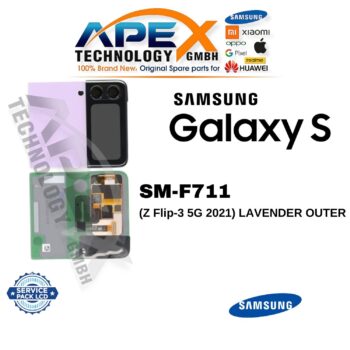Samsung Galaxy Z Flip-3 5G (SM-F711) Pantalla LCD - Lavender exterior (Service Pack) – GH97-26773D