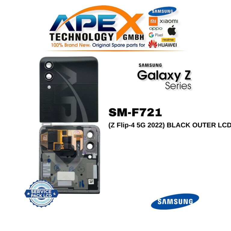 Samsung Galaxy Z Flip-4 5G (SM-F721) Écran LCD - Noir extérieur (Service Pack) – GH97-27947A