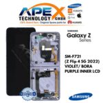 Samsung Galaxy Z Flip 4 5G (SM-F721) Ecrã LCD - Violeta/ Bora Purple interior (Montado) – GH82-29440B