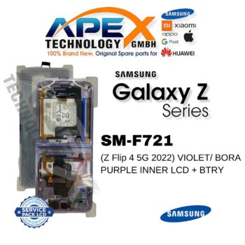 Samsung Galaxy Z Flip 4 5G (SM-F721) Display LCD - Viola/ Bora Purple interno (Service Pack) – GH82-30236B