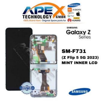 Samsung Galaxy Z Flip 5 5G (SM-F731) Display LCD - Mint interno (Service Pack) – GH82-31827D
