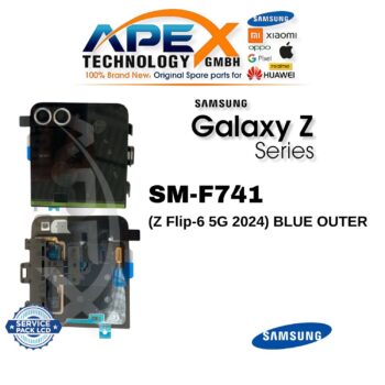 Samsung Galaxy Z Flip-6 5G (SM-F741) Pantalla LCD - Azul exterior (Service Pack) – GH97-30012C