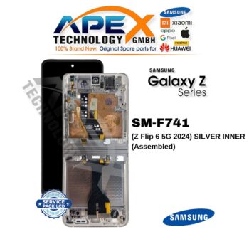 Samsung Galaxy Z Flip 6 5G (SM-F741) Display LCD - Argento interno (Assemblato) – GH82-35013A