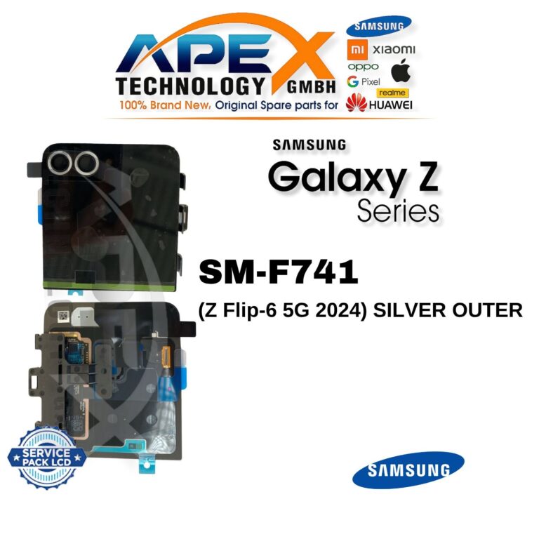 Samsung Galaxy Z Flip-6 5G (SM-F741) Ecrã LCD - Prateado exterior (Service Pack) – GH97-30012A