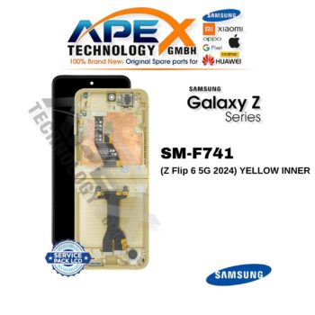 Samsung Galaxy Z Flip 6 5G (SM-F741) Pantalla LCD - Amarillo interior (Service Pack) – GH82-35013B