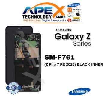 Samsung Galaxy Z Flip 7 FE (SM-F761) Pantalla LCD - Negro interior (Service Pack) – GH82-37734A