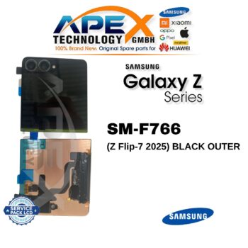 Samsung Galaxy Z Flip-7 (SM-F766) Pantalla LCD - Negro exterior (Service Pack) – GH82-37579A