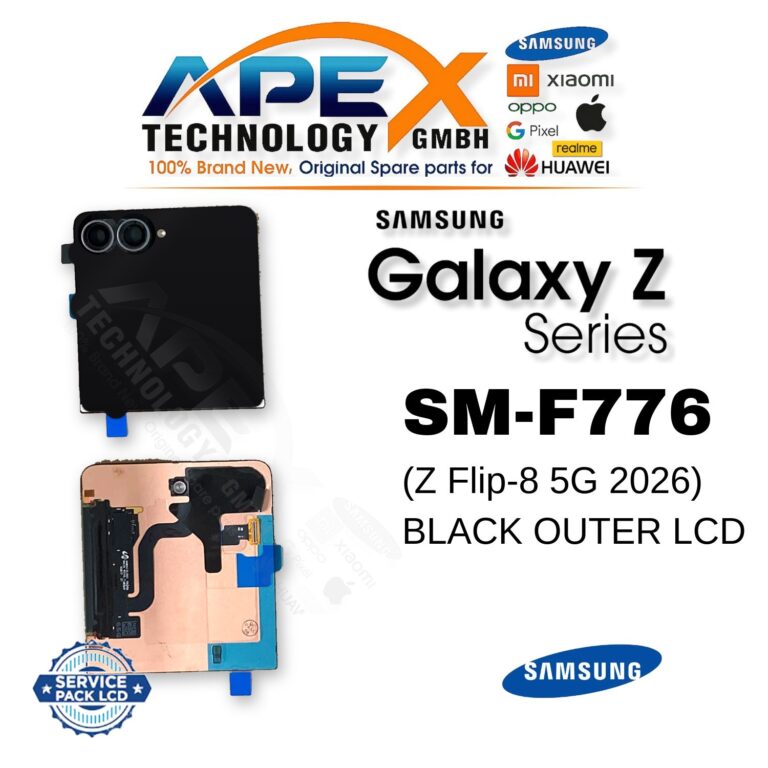 Samsung Galaxy Z Flip-8 5G (SM-F776) Display LCD - Nero esterno (Service Pack) – GH82-39757A