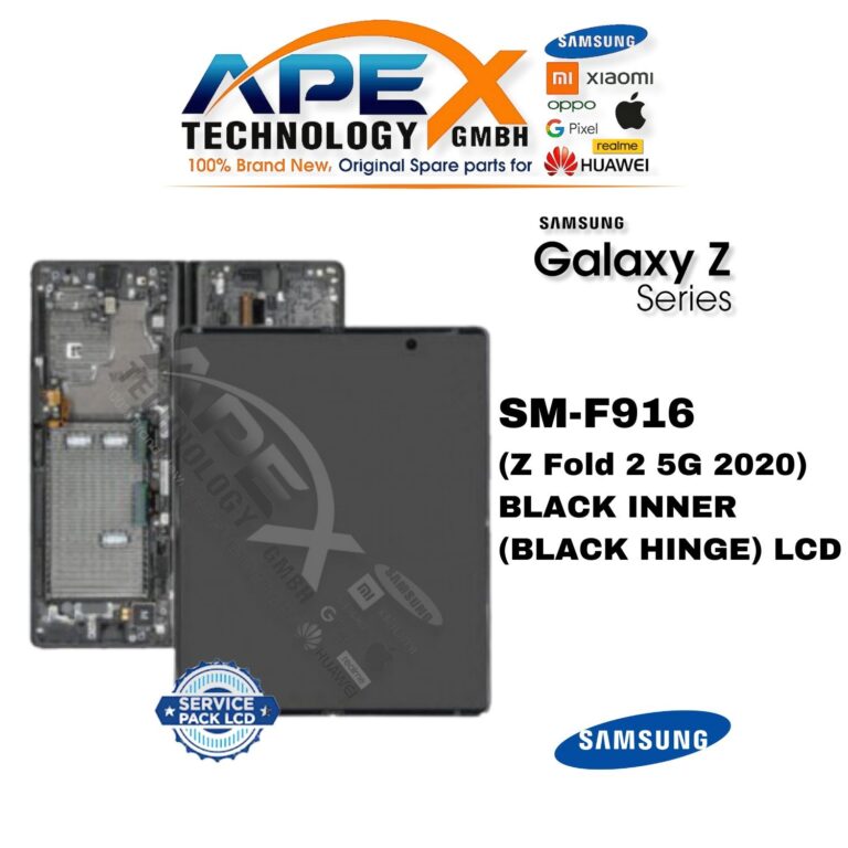 Samsung Galaxy Z Fold 2 5G (SM-F916) LCD-Display - Schwarz innen (schwarz Hinge) (Service Pack) – GH82-23968A