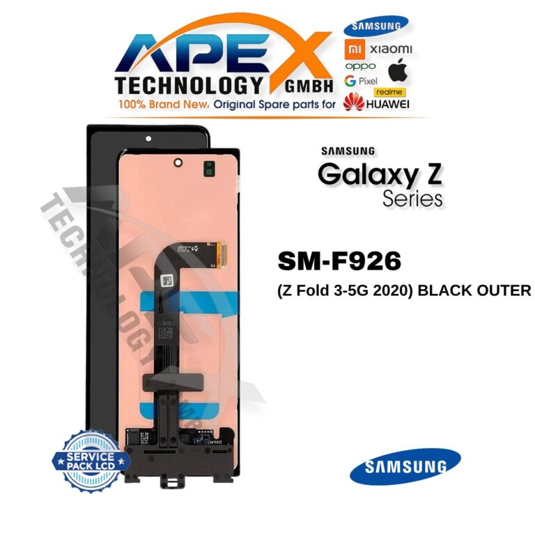 Samsung Galaxy Z Fold 3-5G (SM-F926) Pantalla LCD - Negro exterior (Service Pack) – GH82-26238A