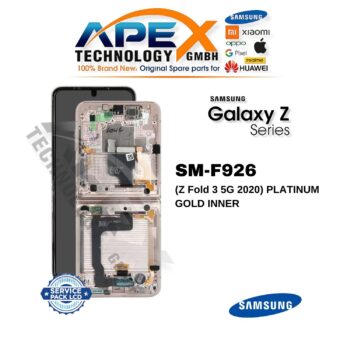 Samsung Galaxy Z Fold 3 5G (SM-F926) Pantalla LCD - Platinum Gold interior (Service Pack) – GH82-26283D