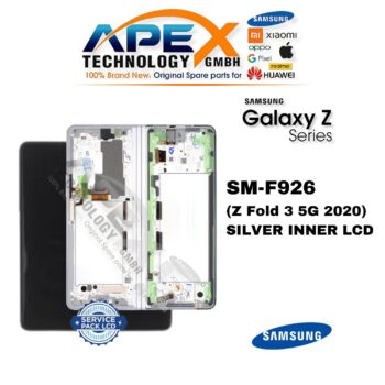 Samsung Galaxy Z Fold 3 5G (SM-F926) Pantalla LCD - Plata interior (Service Pack) – GH82-26283C